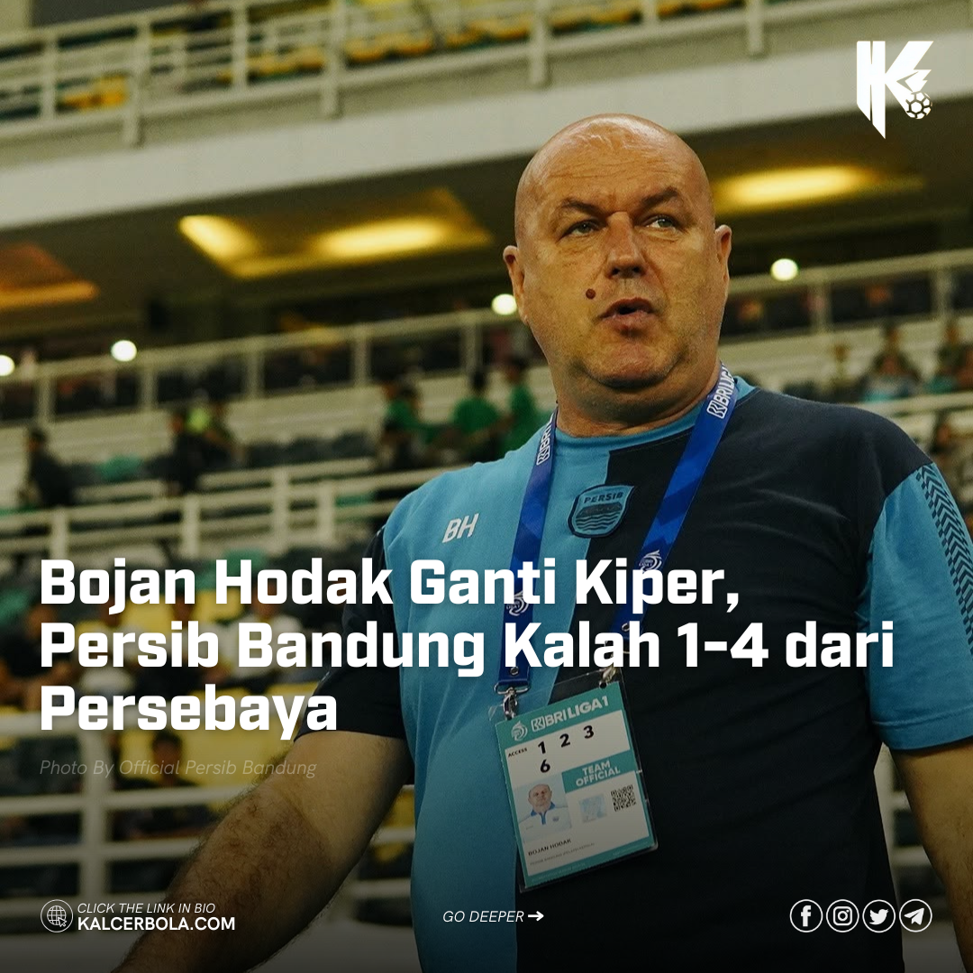 Bojan Hodak Ganti Kiper, Persib Bandung Kalah 1-4 dari Persebaya